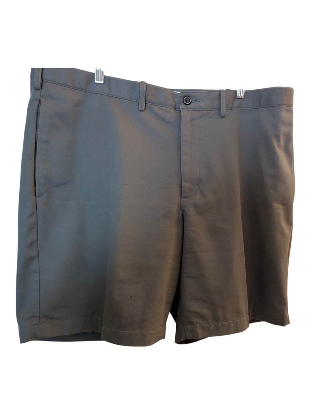 Men's Lands End Olive Shorts Flat Front Size 40